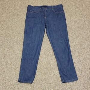 Theory Women's Straight Leg Ankle Blue Jeans Sz 8.